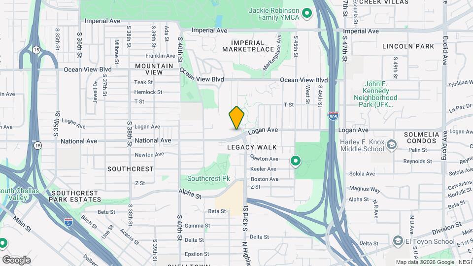 4271 Logan Ave Map and Location Details