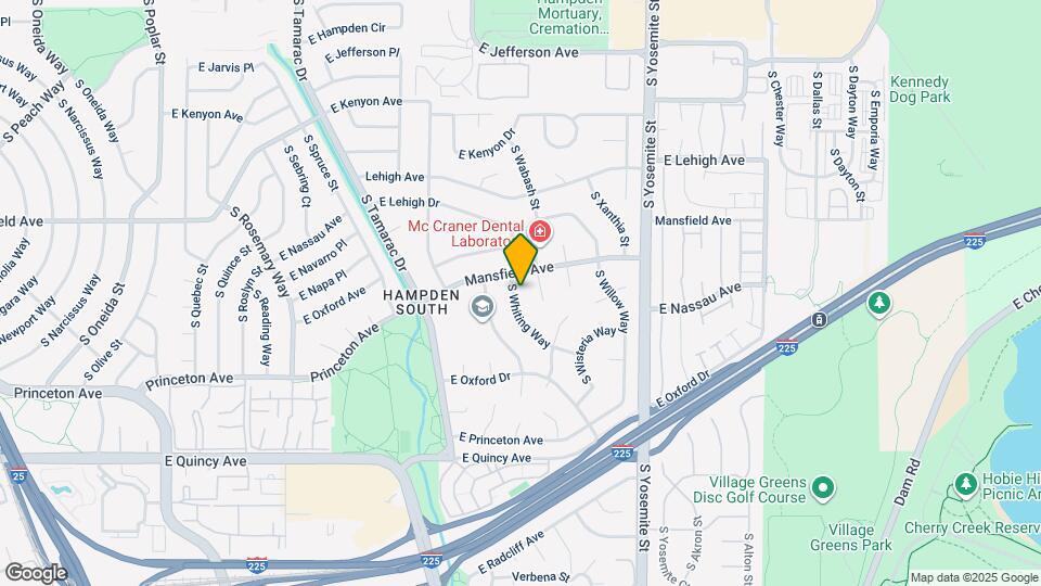 3924 S Whiting Way Map and Location Details