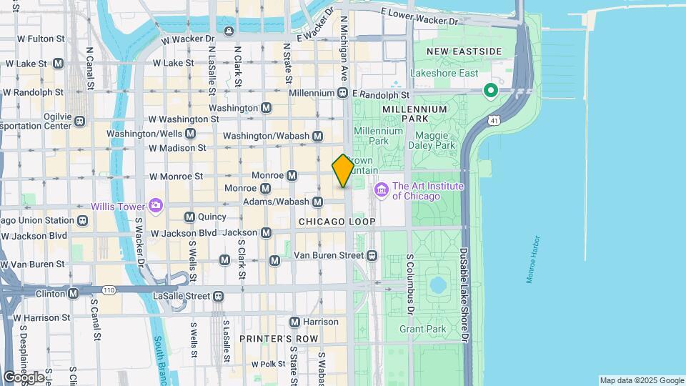 130 S Michigan Ave Map and Location Details