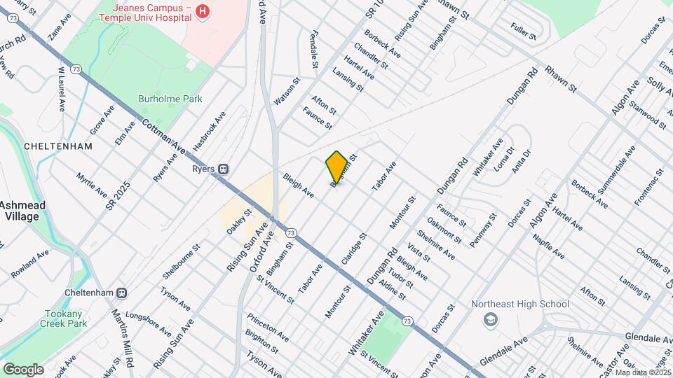 7425 Bingham St Map and Location Details