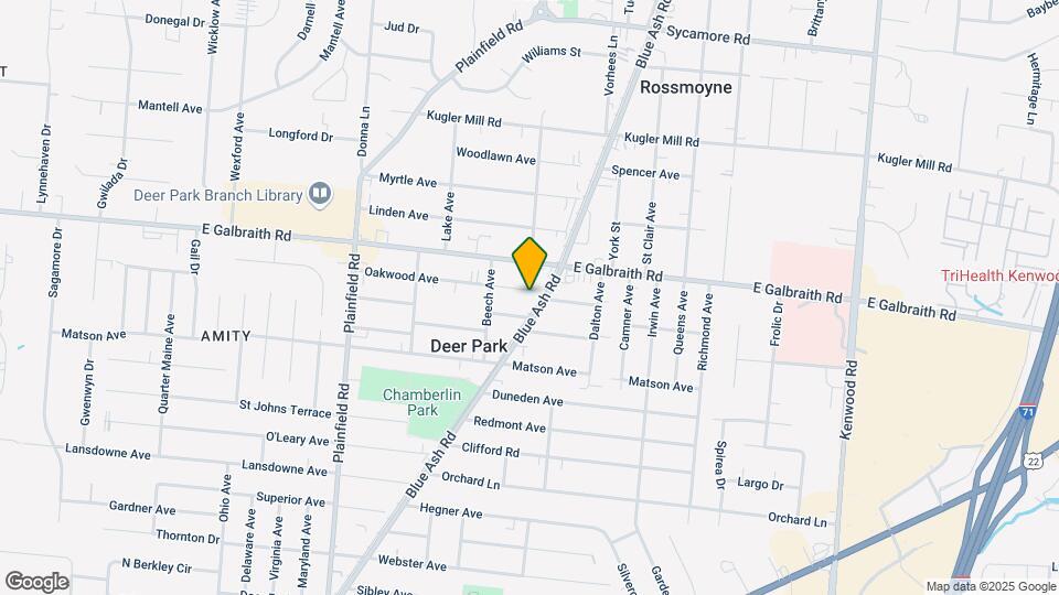 4325 Oakwood Ave Mapa y Detalles de la Ubicación