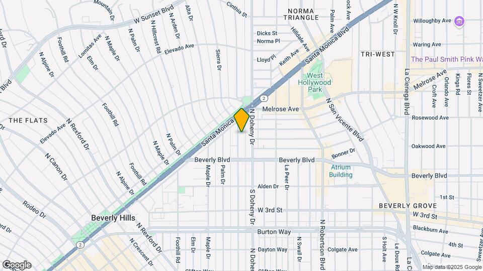 444 N Oakhurst Dr Map and Location Details
