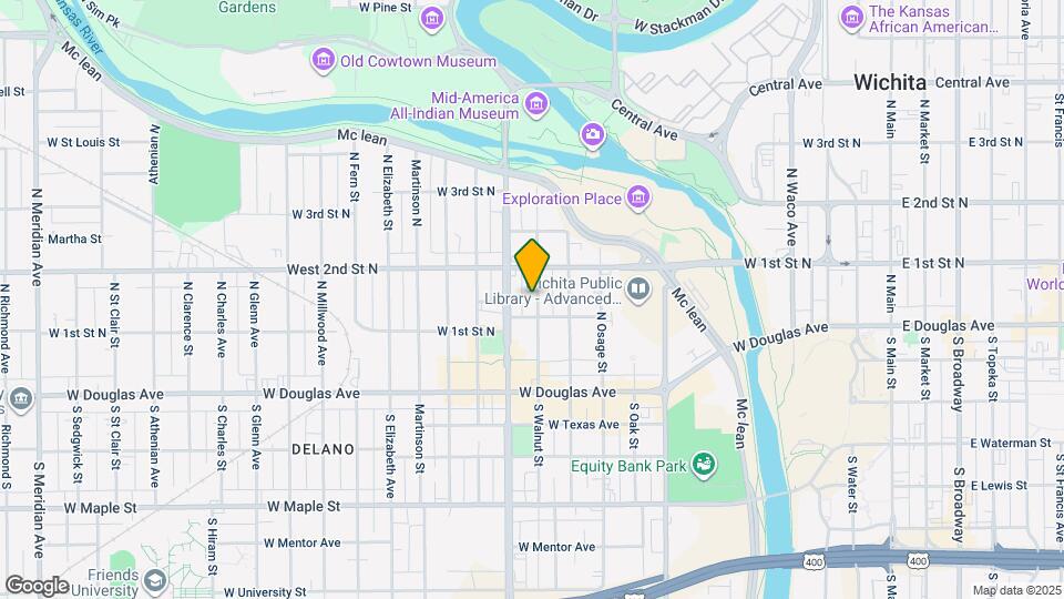 313 N Walnut St Map and Location Details