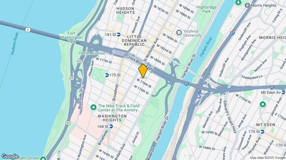 551 W 176th St Map and Location Details