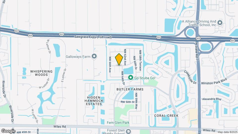 5380 NW 64th Way Map and Location Details