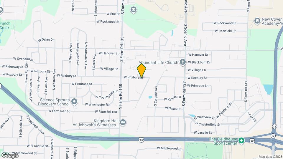 2960 W Roxbury St Map and Location Details