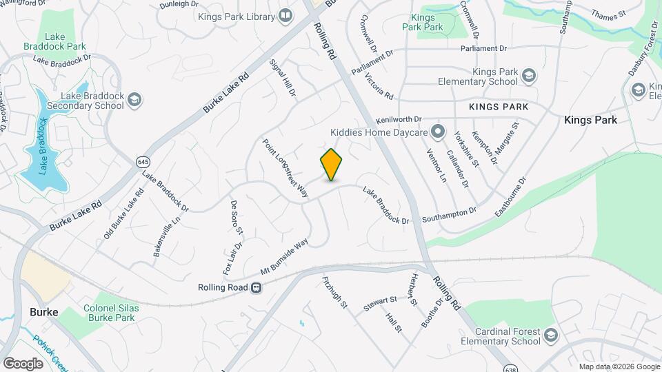 9010 Lake Braddock Dr Map and Location Details