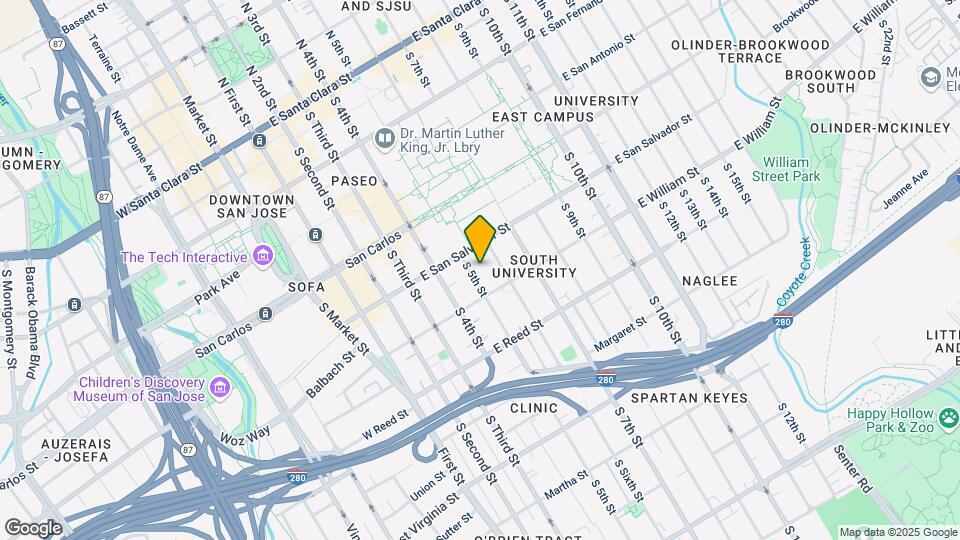 442-444 S 5th St Map and Location Details