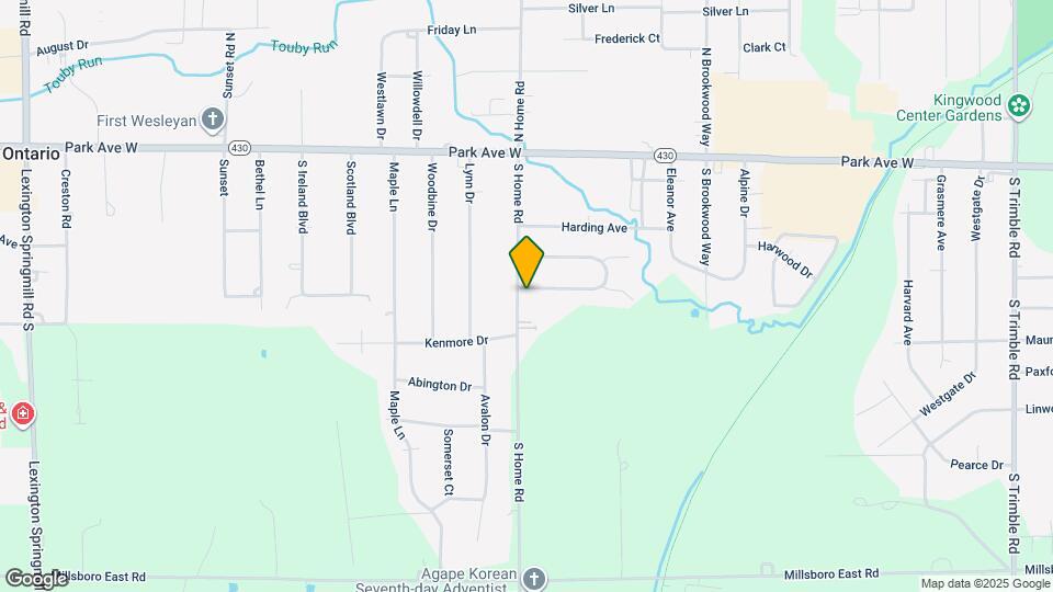161 S Home Rd Map and Location Details