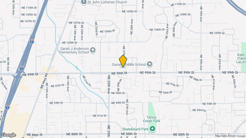 9904 NE 27th Ct Map and Location Details