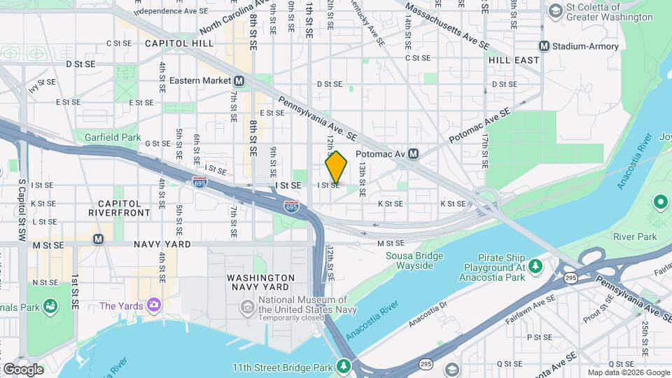 1205 I St SE Map and Location Details
