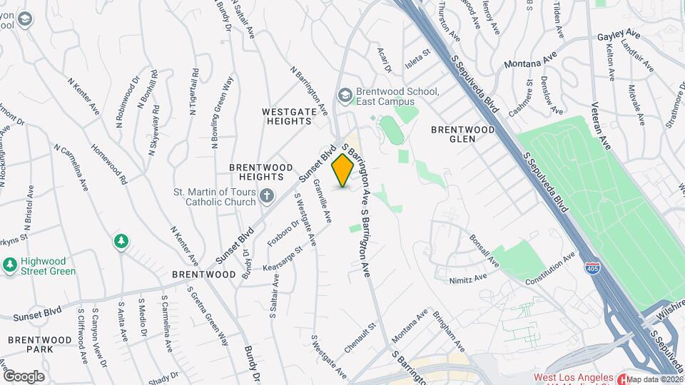 245 S Barrington Ave Map and Location Details