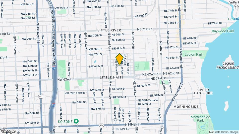 80 NE 64th St Map and Location Details