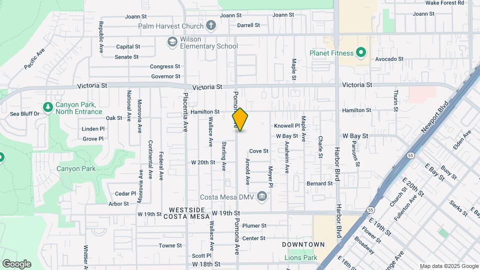 2052 Pomona Ave Mapa y Detalles de la Ubicación