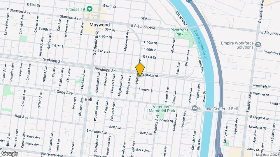 6214-6216 Heliotrope Ave Mapa y Detalles de la Ubicación
