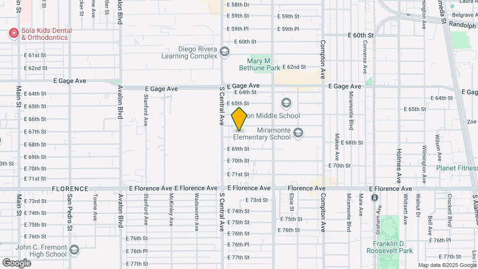 1139 E 68th St Map and Location Details