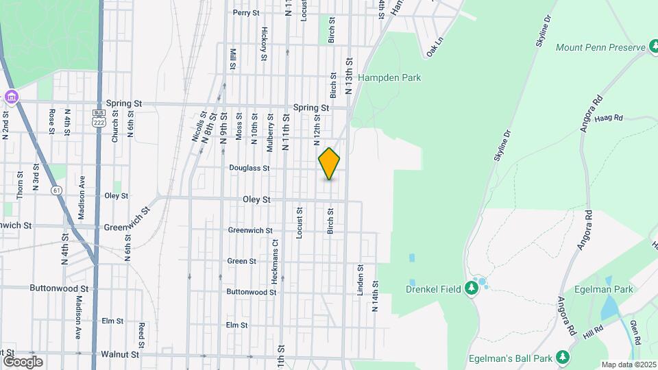 735 Birch St Map and Location Details