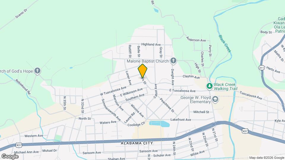 2 W Tuscaloosa Ave Map and Location Details