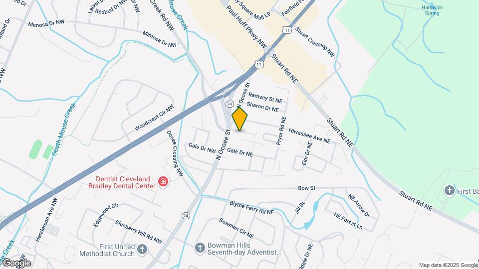 4100 N Ocoee St Map and Location Details