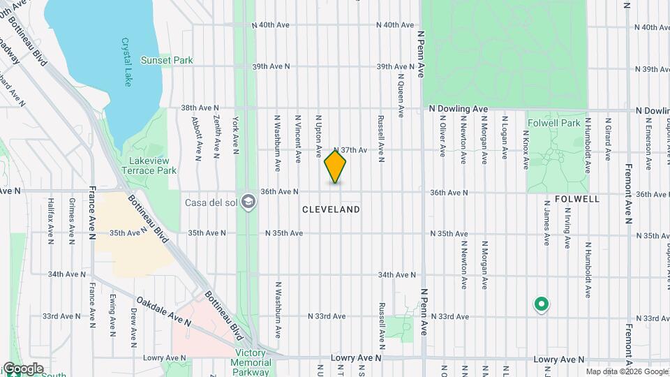 3601 N Thomas Ave Map and Location Details