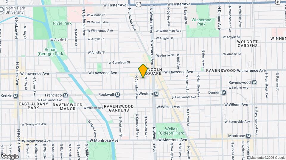 4734 N Artesian Ave, Unit 2 Map and Location Details