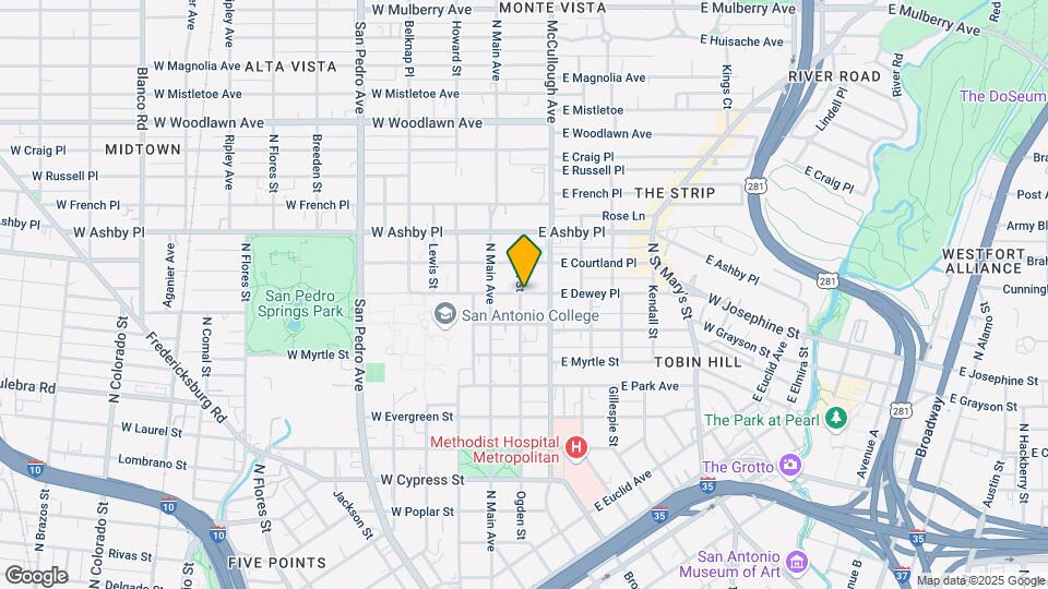 200 E Dewey Map and Location Details