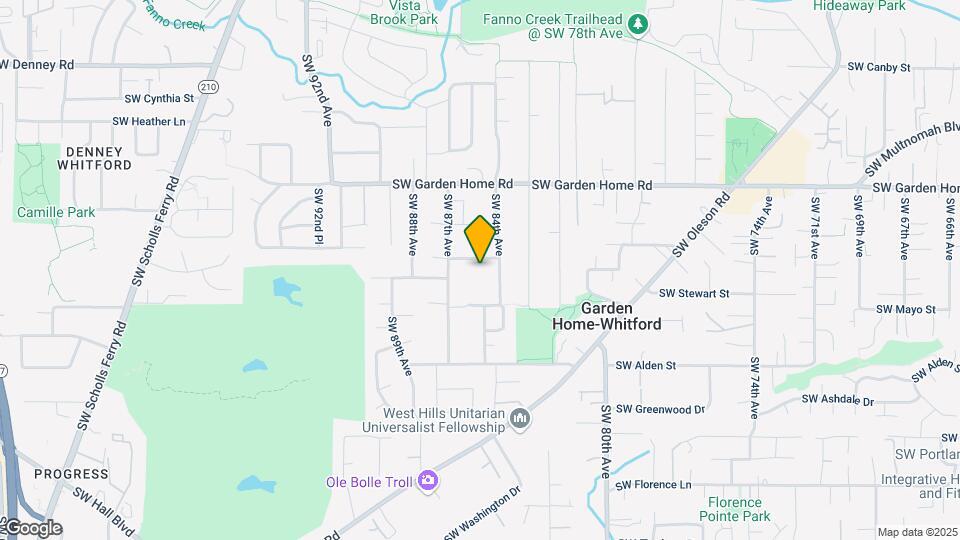 8520 SW Garden Ln Map and Location Details