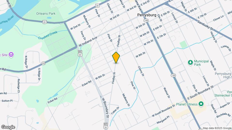 711 Findlay St Mapa y Detalles de la Ubicación