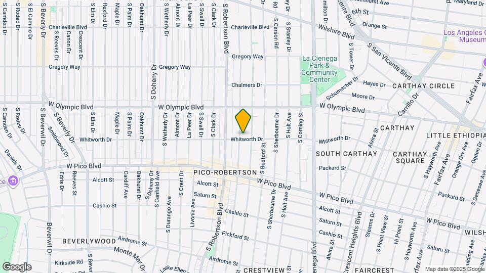 1068 S Wooster St Map and Location Details