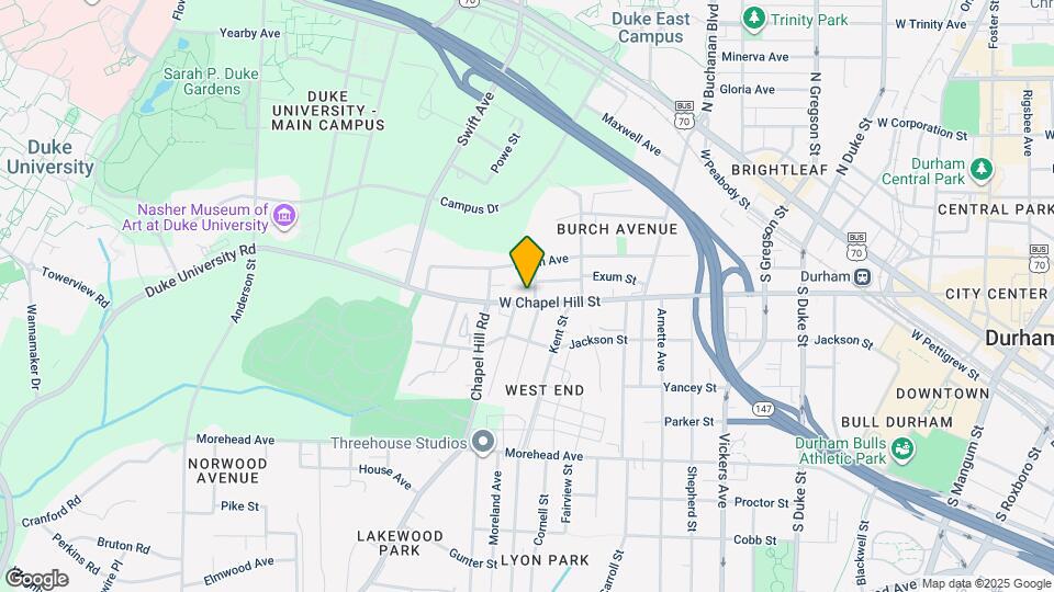 1306 W Chapel Hill St Map and Location Details