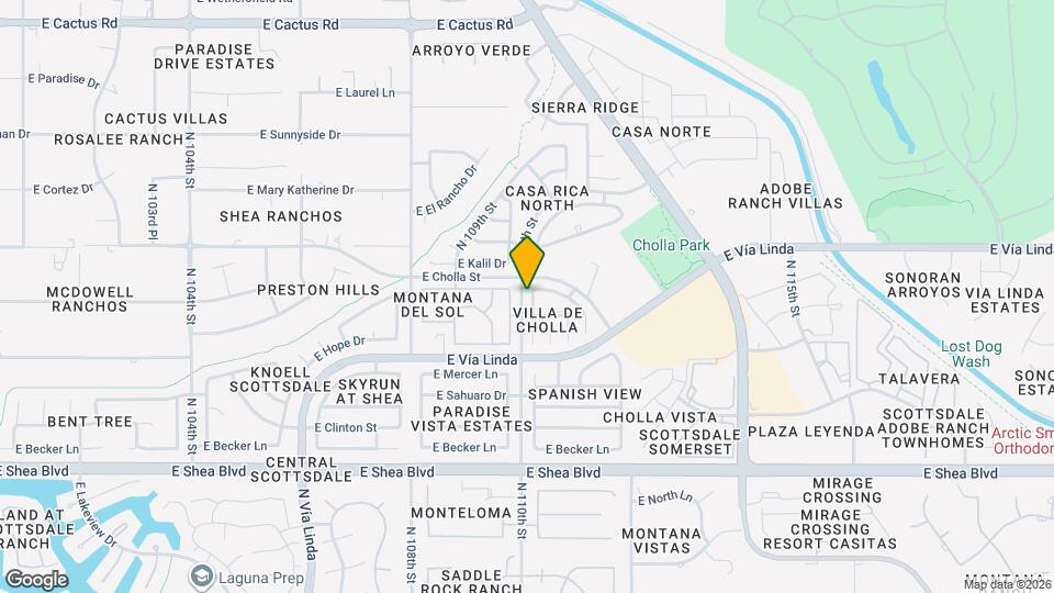 11188 N 110th Pl Map and Location Details