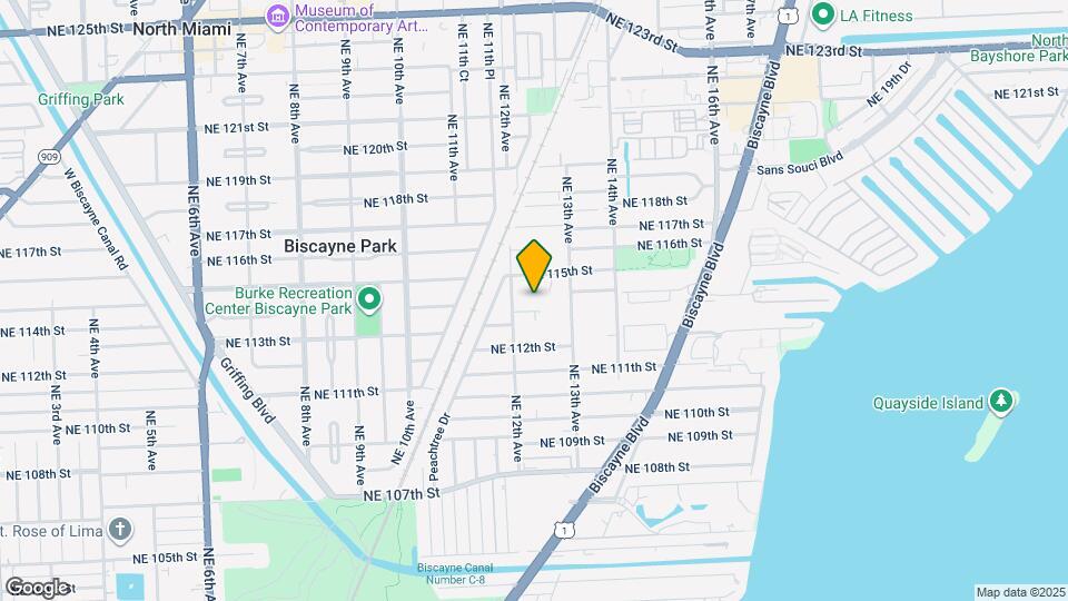 1243 NE 113th Terrace Map and Location Details
