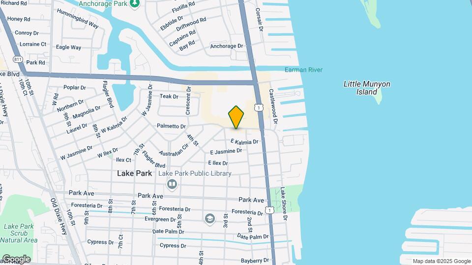 212 Palmetto Dr Map and Location Details
