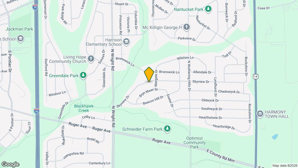 3824 Skyview Dr Map and Location Details