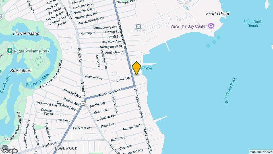 1180 Narragansett Blvd Map and Location Details