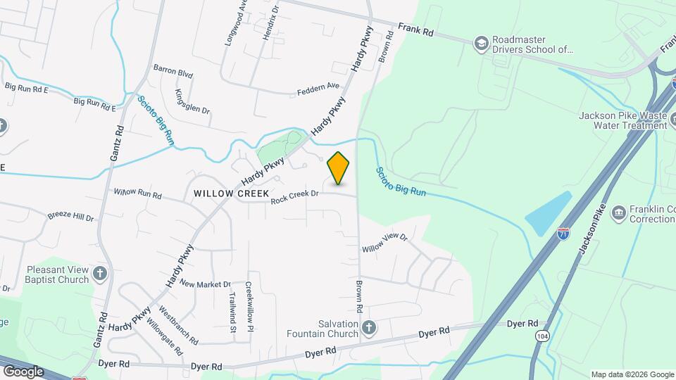 1600 Rock Creek Dr Mapa y Detalles de la Ubicación
