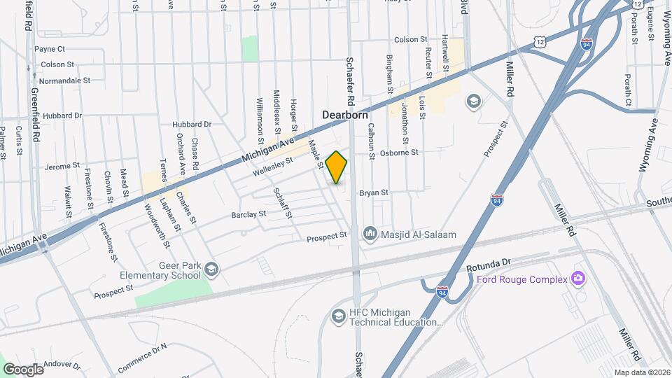 4240 Maple St Map and Location Details