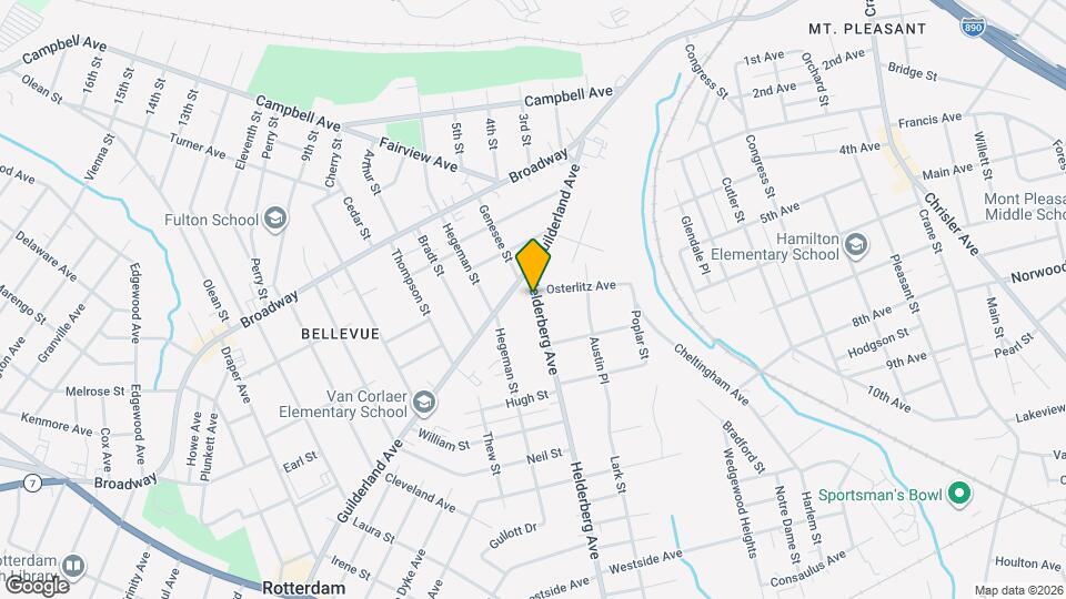 1008 Helderberg Ave Map and Location Details