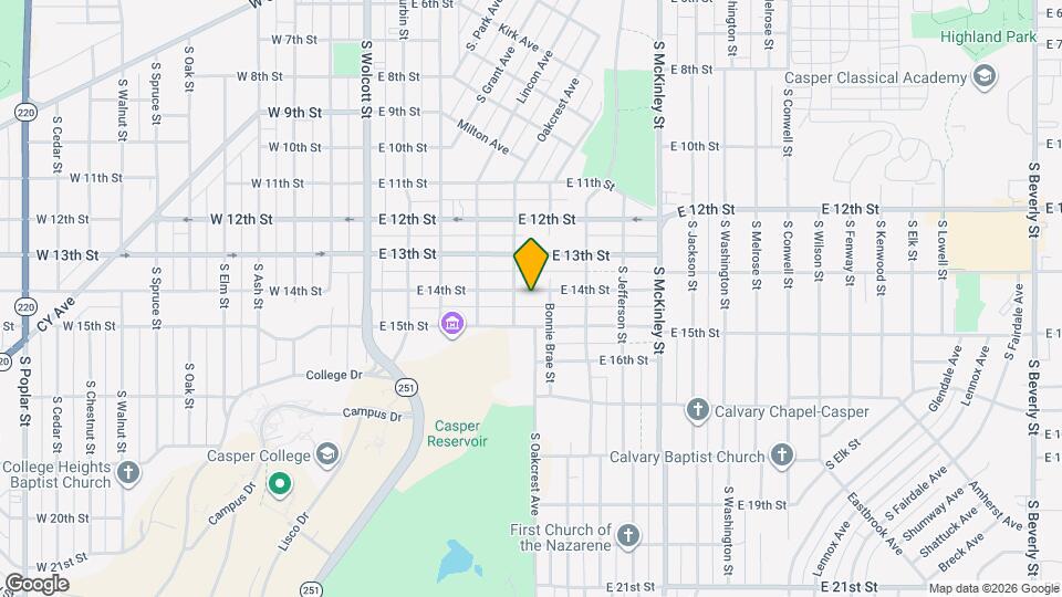 621 E 14th St Map and Location Details