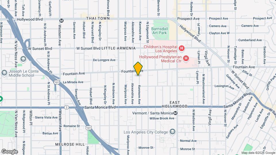 1237 N Kenmore Ave Map and Location Details