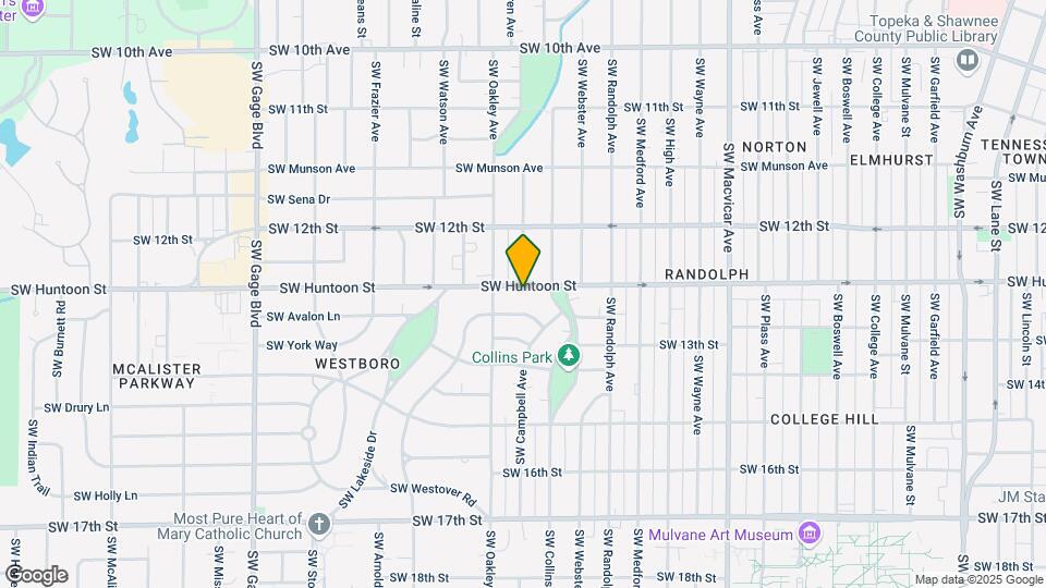 2929 SW Huntoon St Map and Location Details