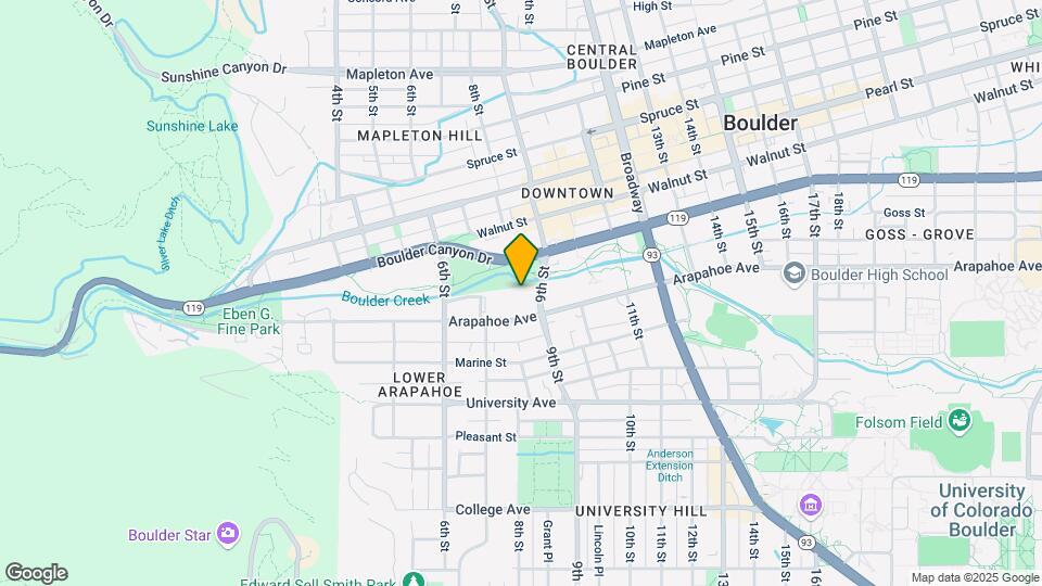 865 Arapahoe Ave Map and Location Details