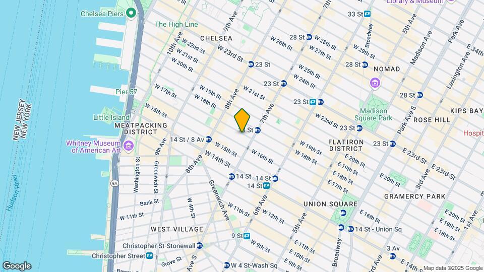 218 W 17th St Map and Location Details