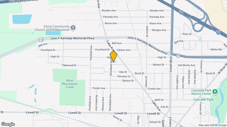 939 Walnut St Mapa y Detalles de la Ubicación