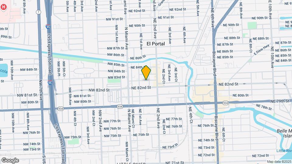 150 NE 82nd Terrace Map and Location Details