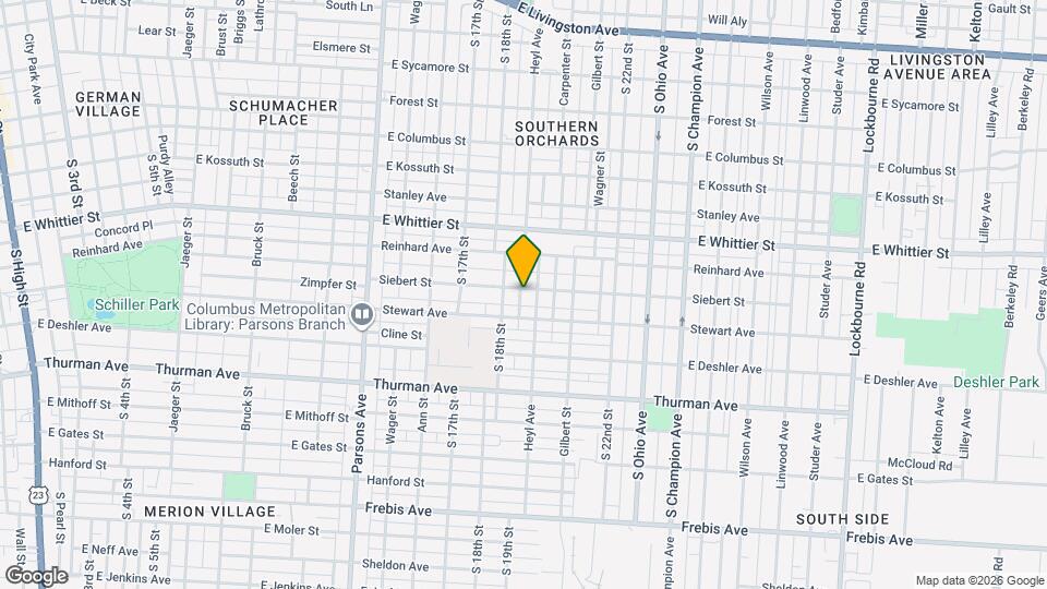 723 Siebert St Mapa y Detalles de la Ubicación