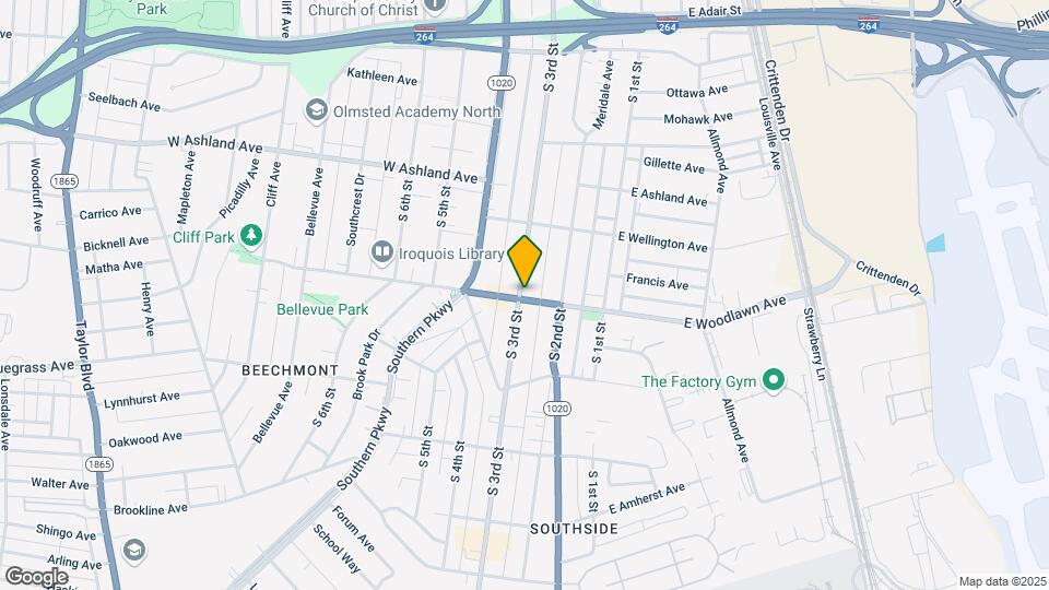 221 W Woodlawn Ave Map and Location Details