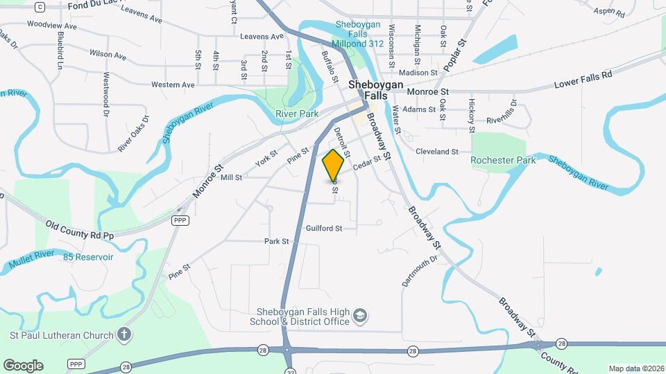 819 Chicago St Map and Location Details