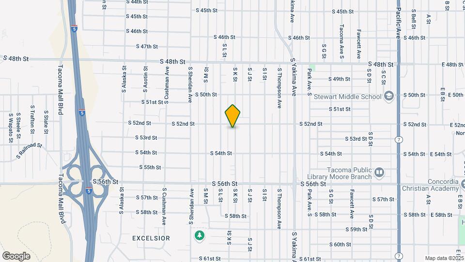 5210 S K St Map and Location Details