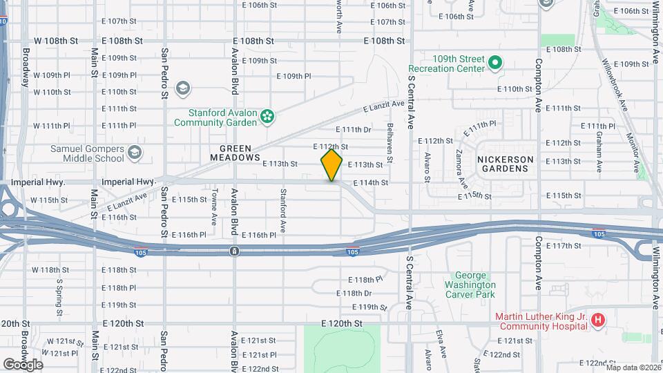 842 E Imperial Hwy Map and Location Details